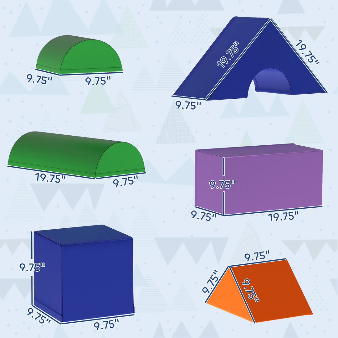 Kids Crawl and Climb Activity Play Set for Climbing, 11-Piece