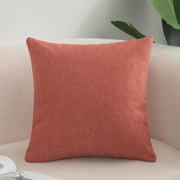 Solid Color Cotton And Linen Sofa Pillow Cases
