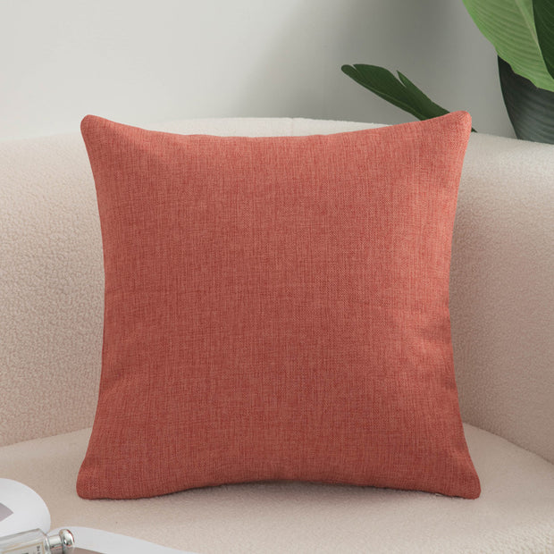 Solid Color Cotton And Linen Sofa Pillow Cases