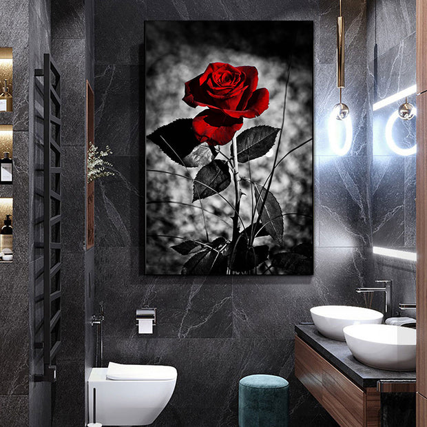 Modern Painting Art Rose Flower Poster Wall Art