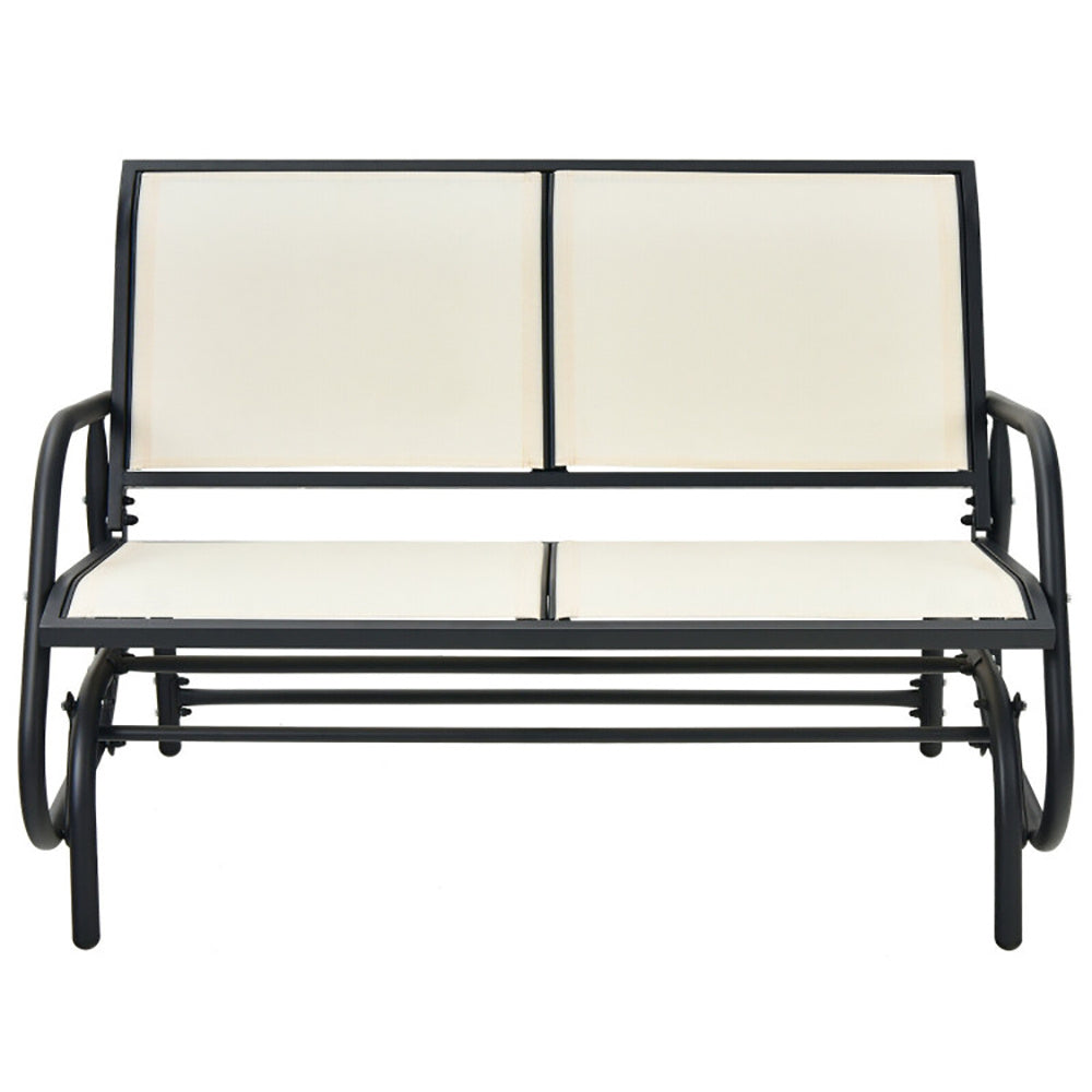 Swing Glider Chair 48 Inch Loveseat Rocker Lounge