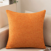 Solid Color Cotton And Linen Sofa Pillow Cases