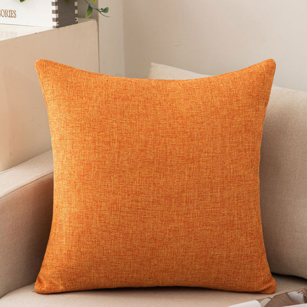 Solid Color Cotton And Linen Sofa Pillow Cases