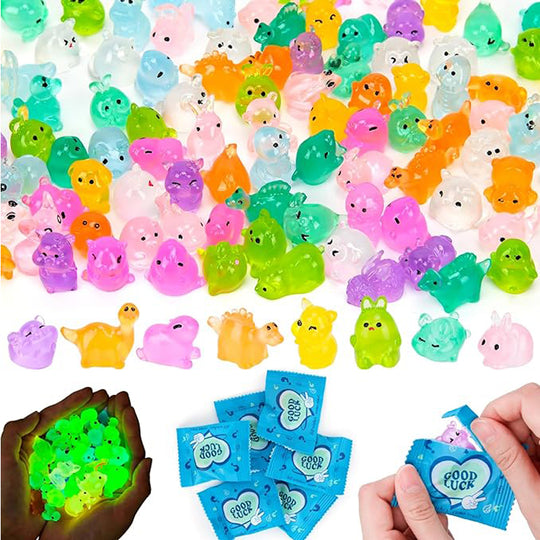 Mini Resin Glow Animal Blind Bags, 300 Pieces