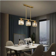 Light Luxury Elegant Crystal Dining Table Chandelier