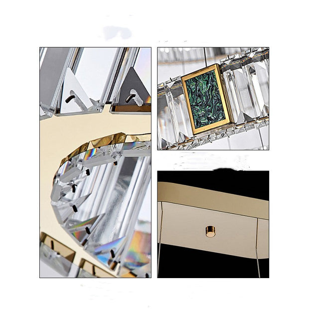 Light Luxury Crystal Chandelier Living Dining Room