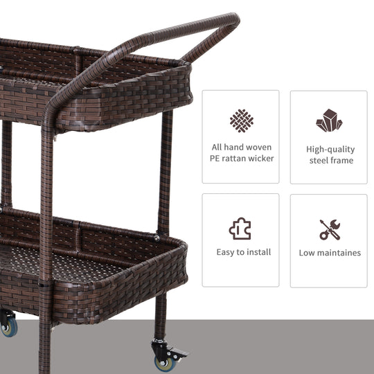 Rattan Outdoor Bar Table