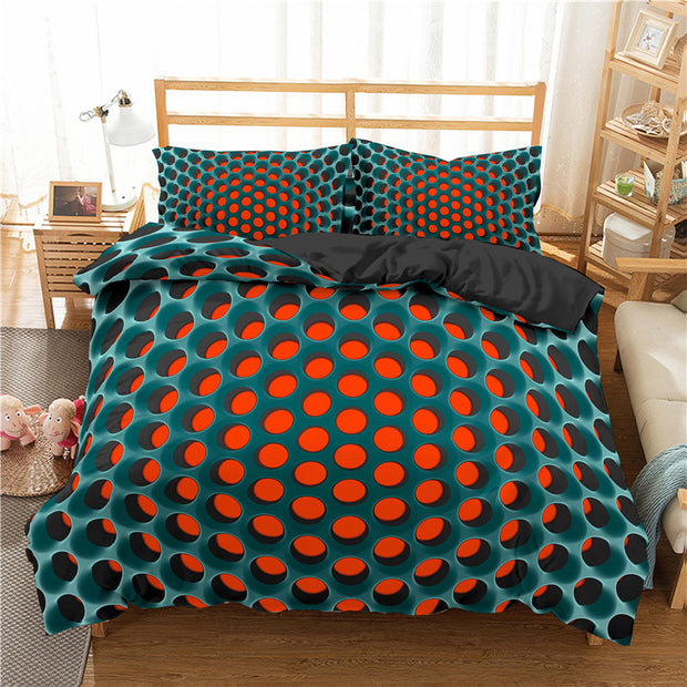 Digital Printing Three-piece Bedding Duvet Cover