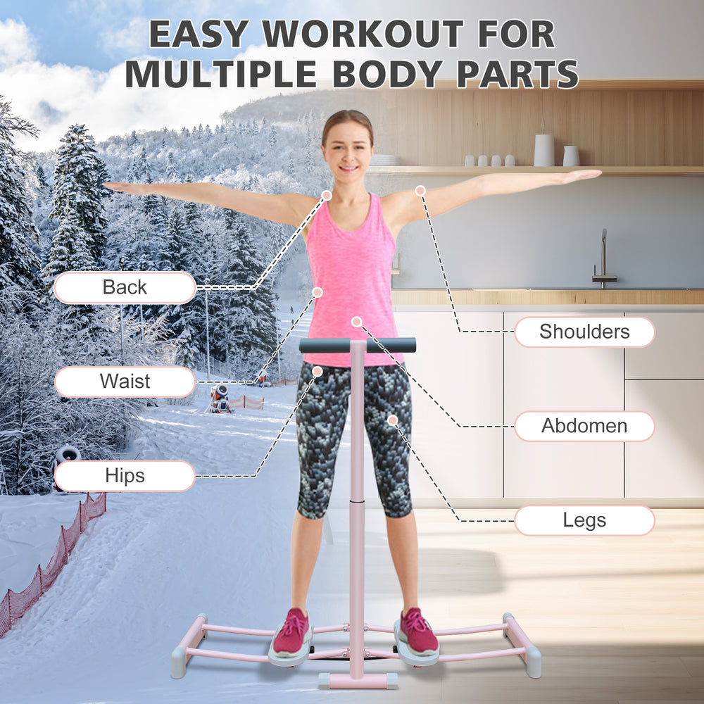 Ski Machine Foldable, Simulated Ski Trainer