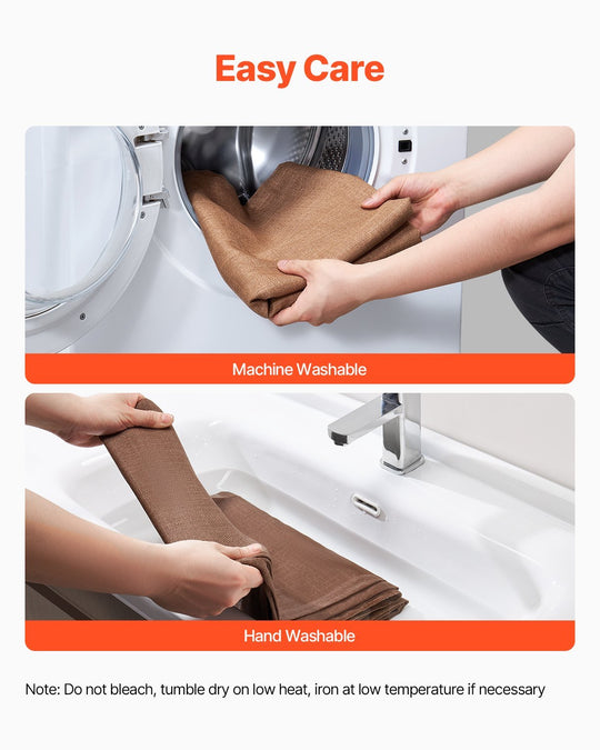 Natural Linen Curtains 52 X 84 Inch 2 Panels Set Grommet Light Filtering Thick