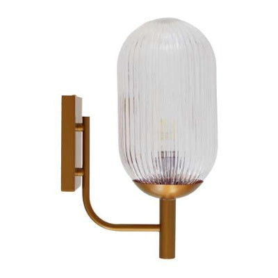 Dewdrop Wall Lamp - Bronze And Clear