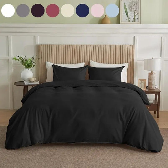 Serta Simply Clean Solid Duvet Cover