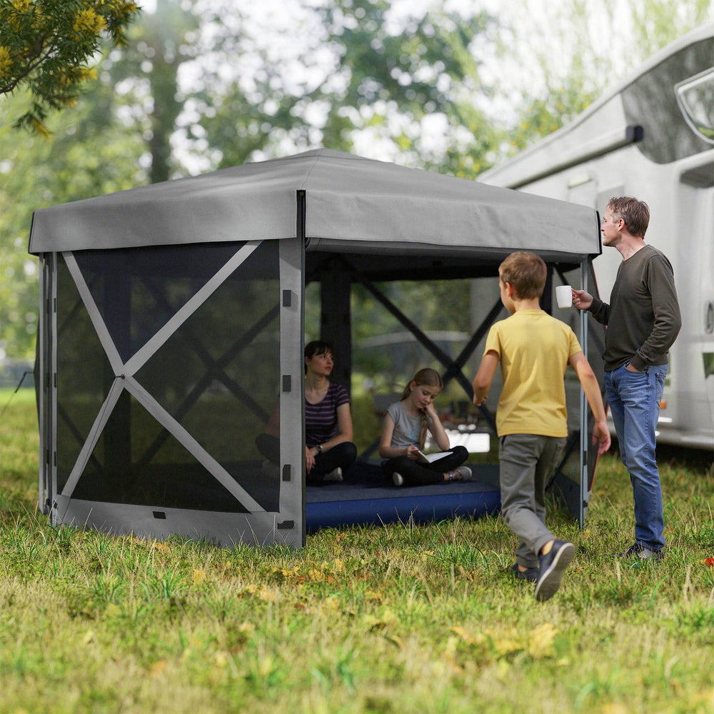 12' x 12' Hexagonal Pop Up Gazebo