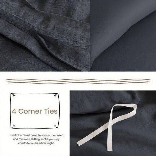 Serta Simply Clean Solid Duvet Cover King