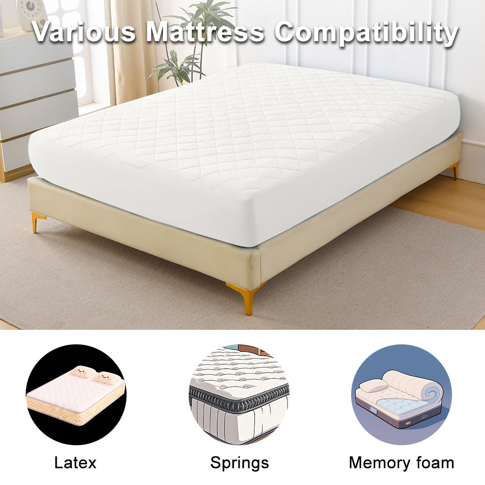 Diamond Grid Ultrasonic Waterproof Mattress Protector