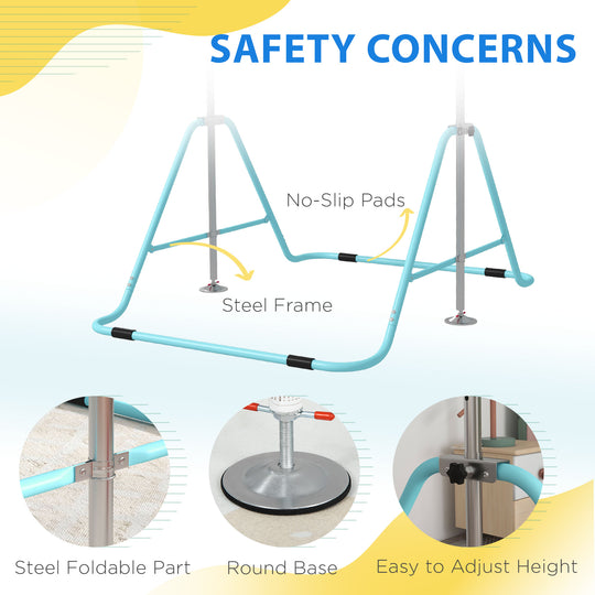 Folding Gymnastics Bar for Kids