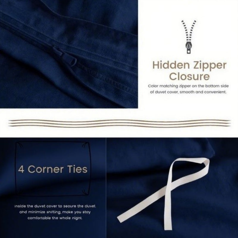 Serta Simply Clean Solid Duvet Cover